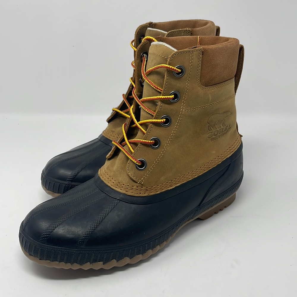 SOREL MENS TAN BLACK WATERPROOF BOOTS NEW WITHOUT BOX INSULATED